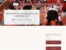 Tablet Screenshot of blackdogyoga.com